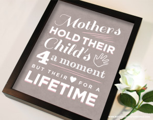 This unique Mother's Day wall art quote will remind your mom everyday ...