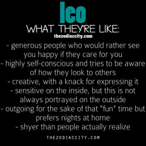 Leo...What They're Like...