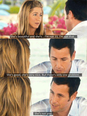 adam sandler, couple, cute, funny, jennifer aniston, just go with it ...