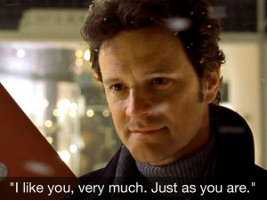 The best love quotes from holiday rom-coms. Mark Darcy...swoon!