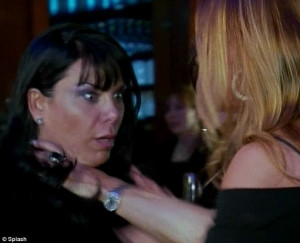 Fighting talk: Drita Davanzo (blonde) and Renee Graziano (brunette ...