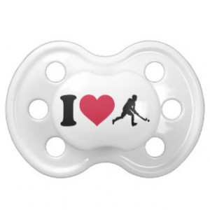 love Field hockey player Baby Pacifier