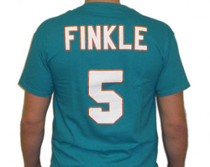 Ray Finkle #5 Miami Jersey T-Shirt Ace Ventura Pet Detective Movie ...