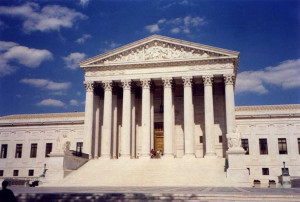 This is the facade of the Supreme Court of the United States. There ...