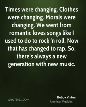 Bobby Vinton Music Quotes