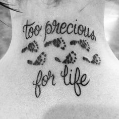 Baby Quote Tattoos Baby tattoos, lost baby tattoo