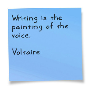 Writing is the painting of the voice. Voltaire #quotes #writing