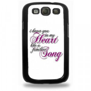 ... Song Quotes Samsung Galaxy S3 Case - Hard Plastic Cell Phone Case