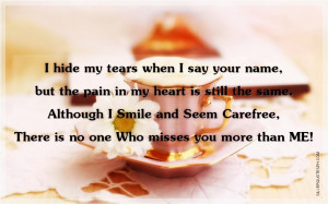 Hide My Tears When I Say Your Name, Picture Quotes, Love Quotes, Sad ...