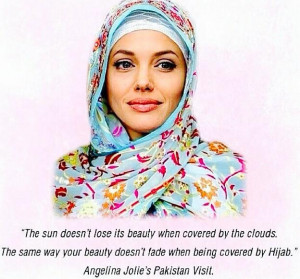 Golden words from Angelina Jolie about hijab. #Respect ?? http://t.co ...