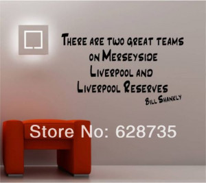 Free Shipping LIVERPOOL FOOTBALL SHANKLY wall art sticker vinyl decals ...