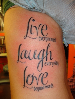 Great Quotes Tattoo Design