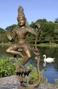 Krishna holding the Serpent Kaliya