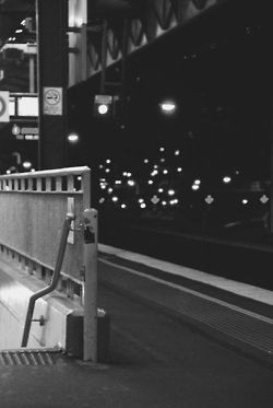 ... night city dark urban bw escape black and white photography vertical