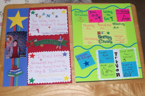 teacher's retirement scrapbook pages that were created by her former ...