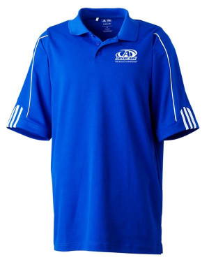 Advocare Adidas 3-Stripe Cuff Polo Royal