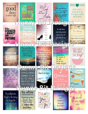 Quotes and Inspirational Rectangle Stickers Labels Cards DIY PRINTABLE ...