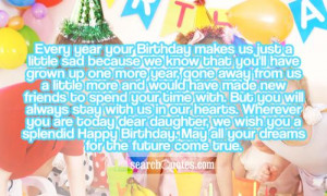 Mother To Daughter Birthday Wish Quotes