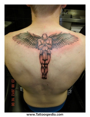 Related Pictures Angel Tattoo Quotes Guardian Angel Tattoos Guardian