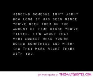 Missing Someone | The Daily Quotes