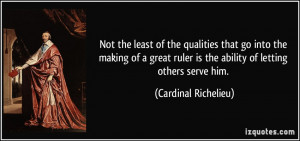 Cardinal Richelieu Quote