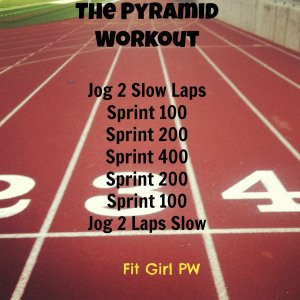 Pyramid Sprint Workout! Missing track right now :(