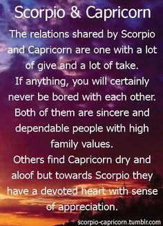 Scorpio and #Capricorn -it worked well for a very long time. More