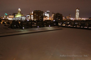 City in the Snow - Buffalo, New York - at Night/Day (Photos) (skylines ...