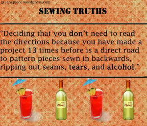 Sewing Truths - Sewing Humor - Sewing Quotes