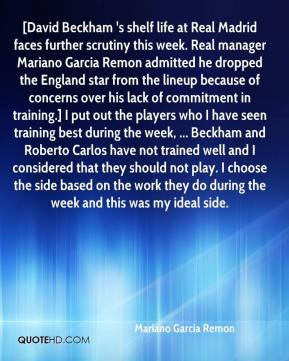 Mariano Garcia Remon - [David Beckham 's shelf life at Real Madrid ...