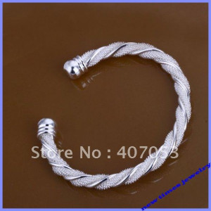 ... fashion cuff 925 twist bracelet jewelry silver bangle hand cuffs