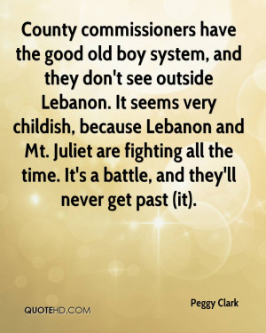 County commissioners have the good old boy system, and they don't see ...