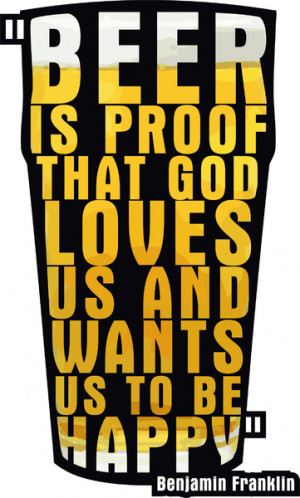 Franklin Beer Quote