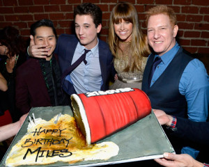 Miles Teller enjoyed a very 21 And Over -appropriate birthday cake as ...