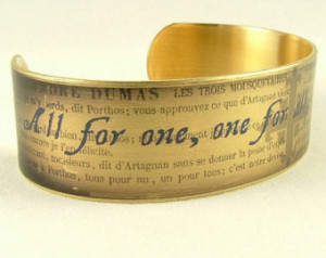 The Three Musketeers By Alexandre D Umas All For One Literary Quote