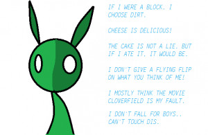 Clover's most random sayings by Amberpaw98