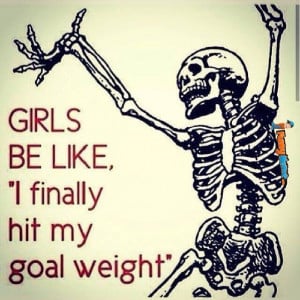 Funny memes – Girls be like finally hit my goal weight