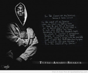 life Quotes tupac thug life background graphic in black design ...