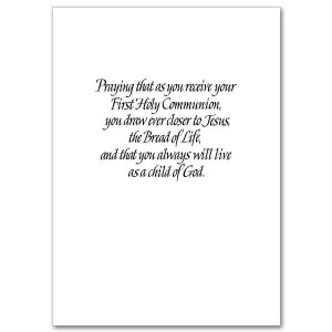first communion prayer