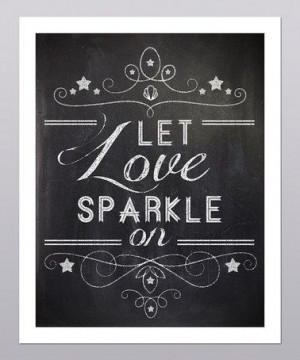 Take a look at this 'Let Love Sparkle' Print by Posie & Co. Wall Focal ...