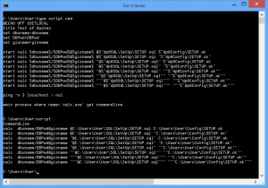 File Echo Double Quotes ~ sqlplus - How to pass path in double quotes ...