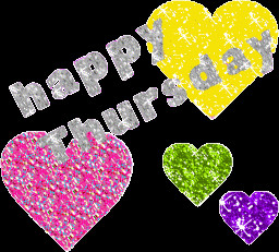 Happy Thursday Glitter Scraps for Orkut