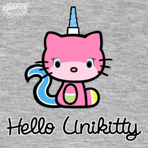 The Lego Movie's Unikitty mashed up with Hello Kitty. Hello Unikitty T ...