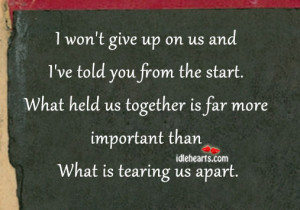 Home » Quotes » I Won’t Give Up On Us And I’ve Told You From The ...