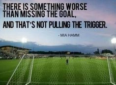 Pull the trigger. Don't worry about missing the goal. More