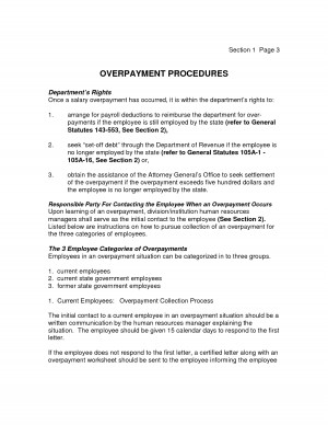 Employee Overpayment Letter Sample