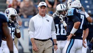 Head coach Ken Whisenhunt and select Titans players assess the first ...