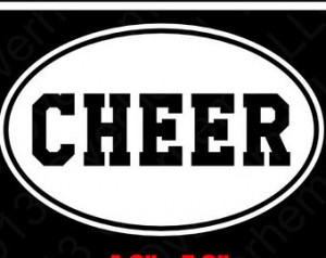 Cheer Wall Decal Words Lettering Cheerleading Quotes Ebay