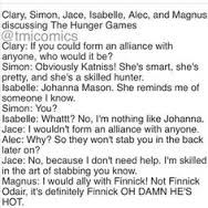 The mortal instruments, funny quotes :)