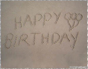 Sand Beach Birthday picture